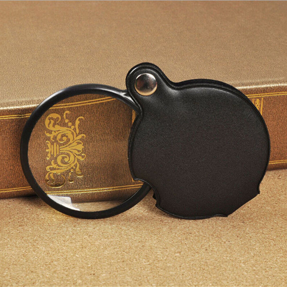 Pocket Mini 5X50mm Folding Jewelry Magnifier Magnifying Eye Glass Loup.l8