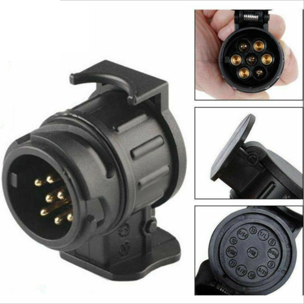 13 to 7 Pin Tow bar Socket Plug Towing Adaptor Converter Trailer Truck Caravan
