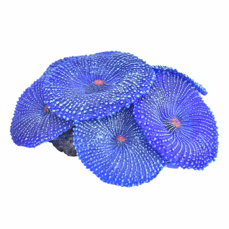Sea Plant Ornament Blue Artificial Coral Plant Ornament For Aquarium Dec.l8