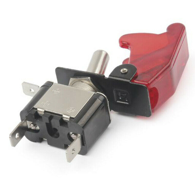 12V 20A Red Cover LED Light Rocker Toggle Switch SPST ON/OFF Car Marine B.l8