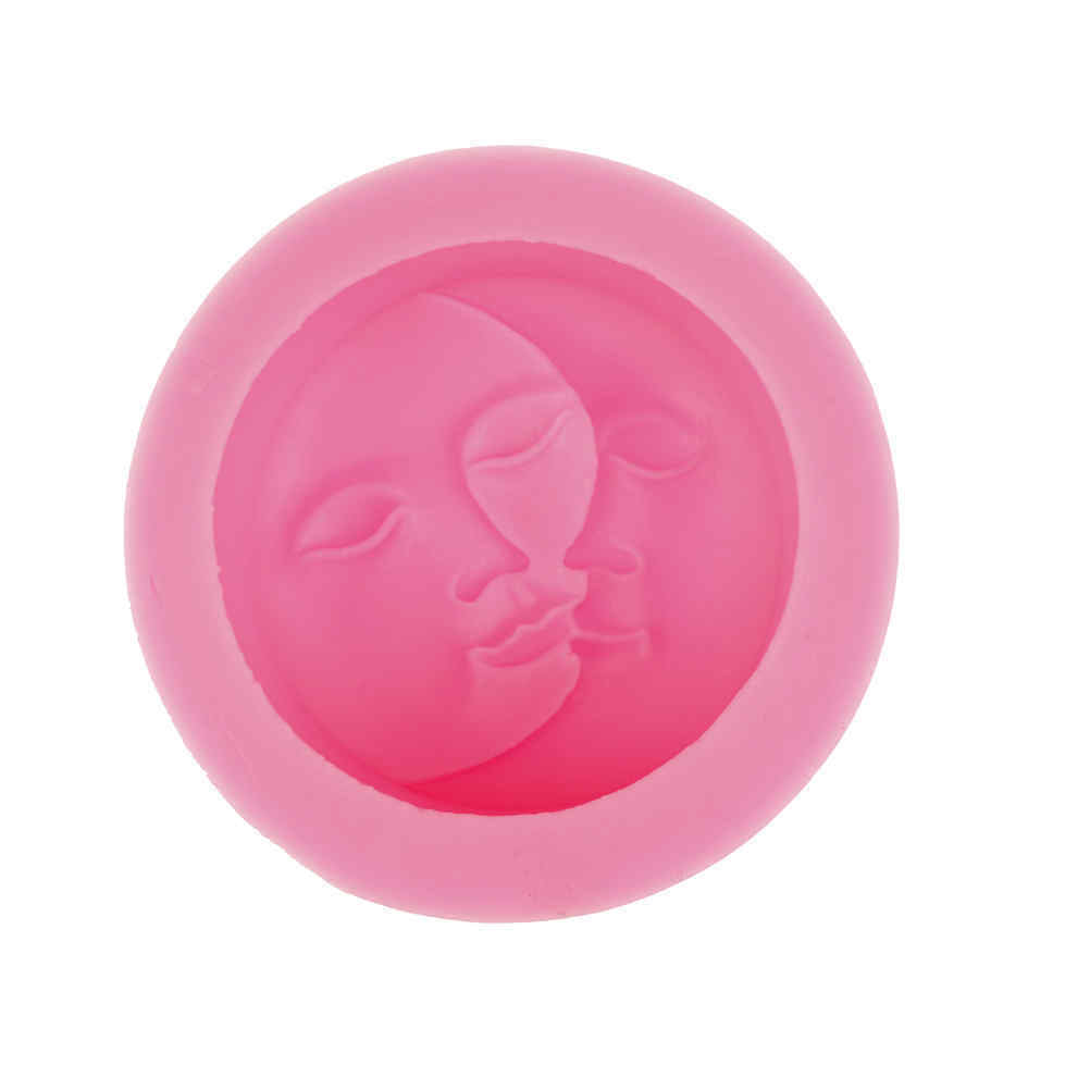 Sun Moon Faces Silicone Soap Molds Craft Molds DIY Handmade Soap Mould JIPTU Rf