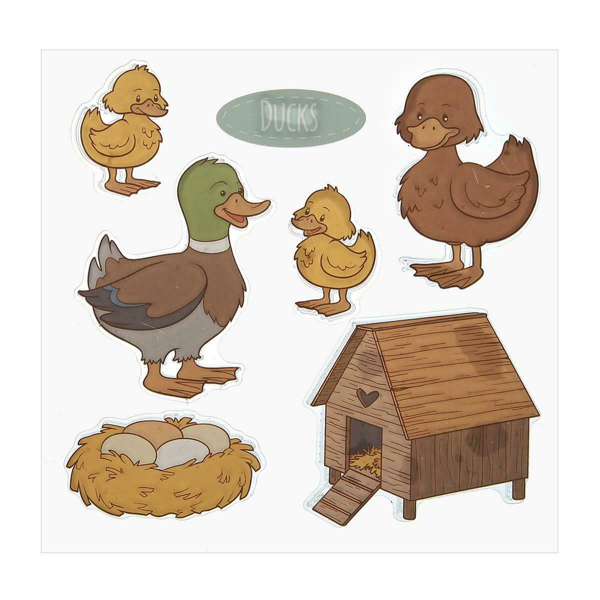 Farm Duck Silicone Stamp Cutting Die Stencil Frame Scrapbook Decor Craft @
