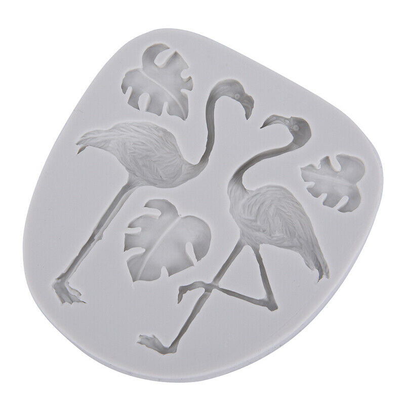 Tortoise Leaf Flamingo Decorating Molds Cake Silicone Mold Chocolate Moul.l8