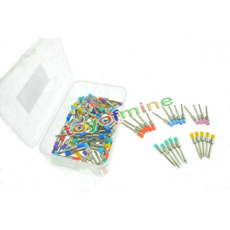100 PCS New Mixed Color Nylon Latch Flat Dental Polishing Polisher Prophy Brush