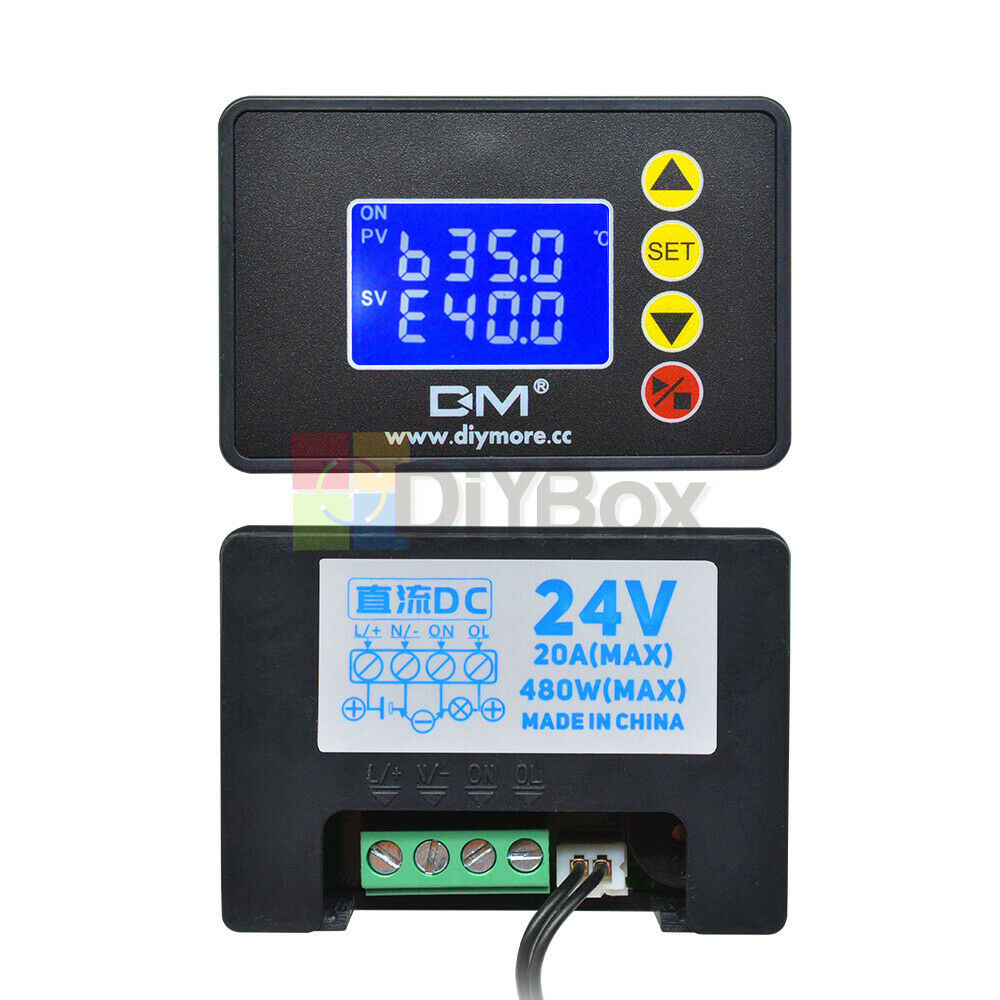 1.37" LCD DC 24V 480W Microcomputer Temperature Control Sensor Module