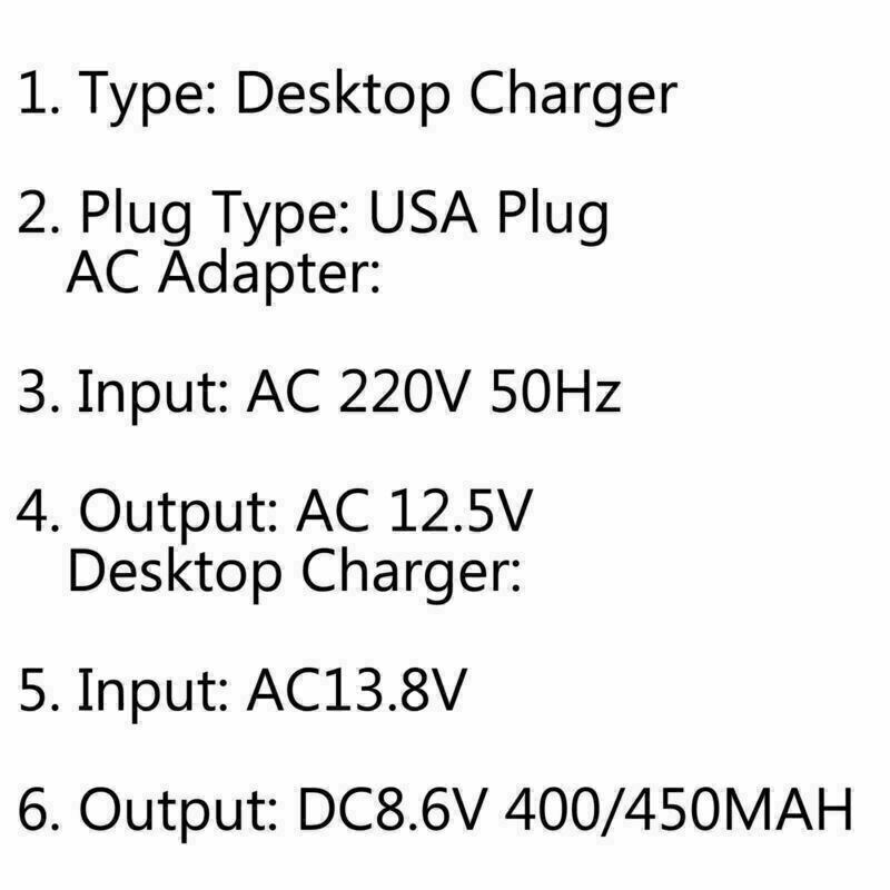 1x Desktop Battery Charger For TYT TC-5000 TK999 Radio Walkie Talkie CA Plug CA