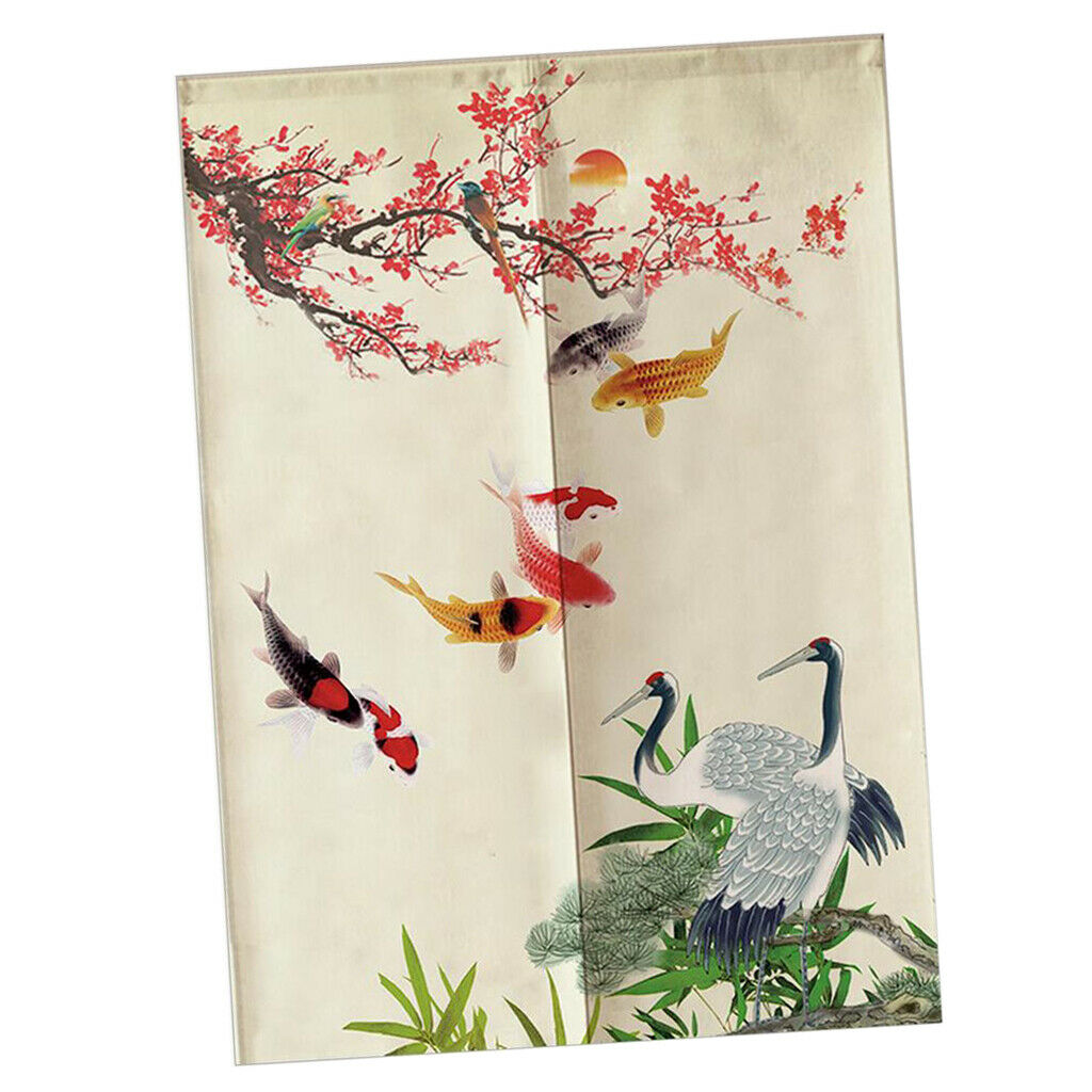 Japanese   Curtain Cotton Linen Short Tapestry Doorway 75x120cm Style 4