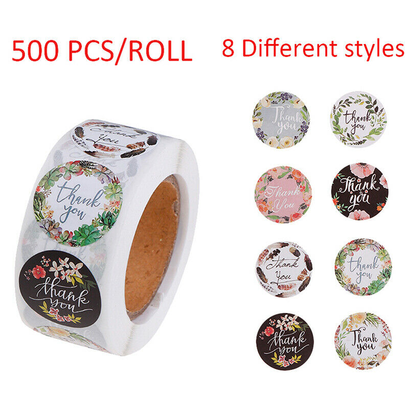 500Pcs Thank You Stickers Seal Labels  for Wedding Party Scrapbooking Sti.l8