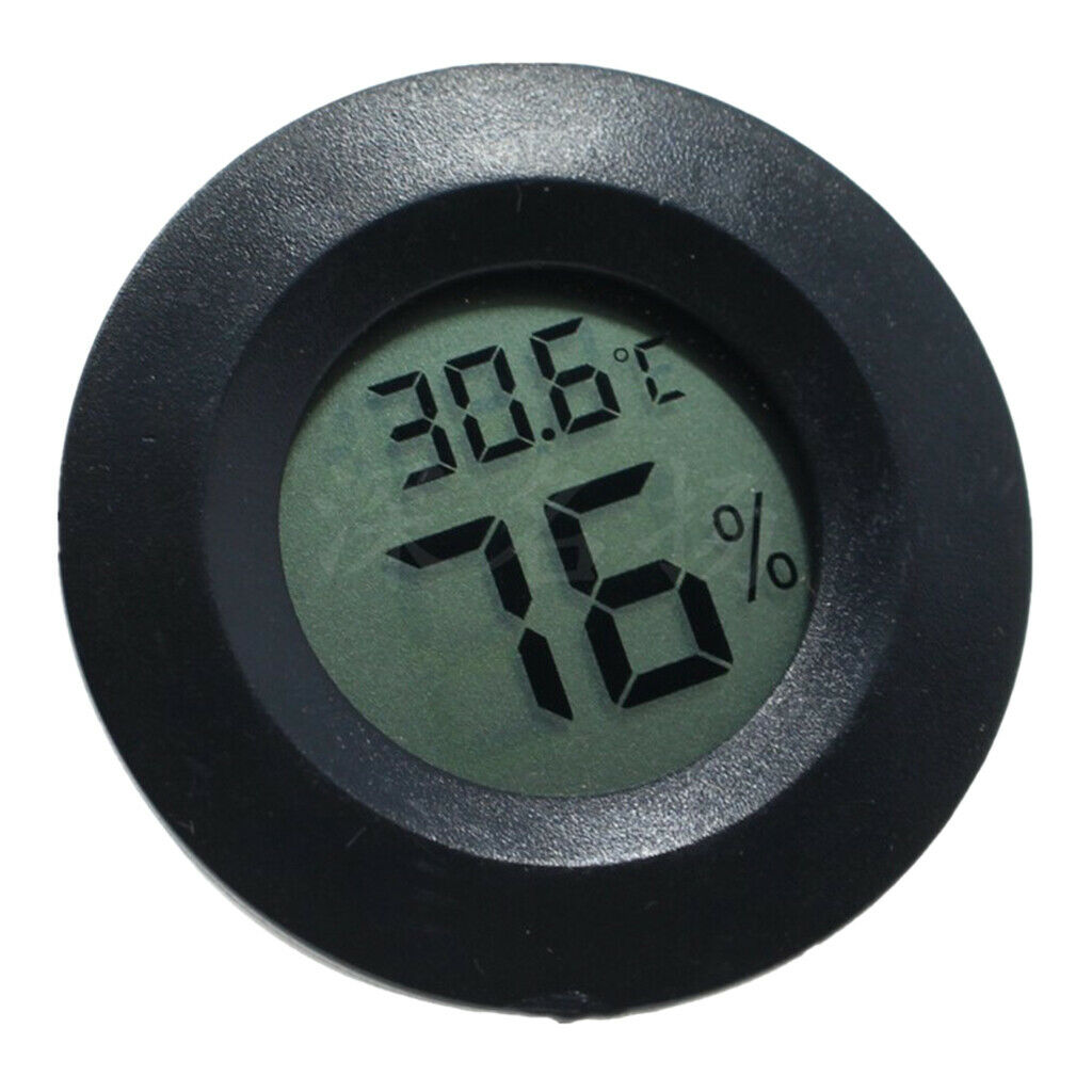 2pcs Room Thermometer Humidity Hygrometer for Reptile Lizards Turtle Tank