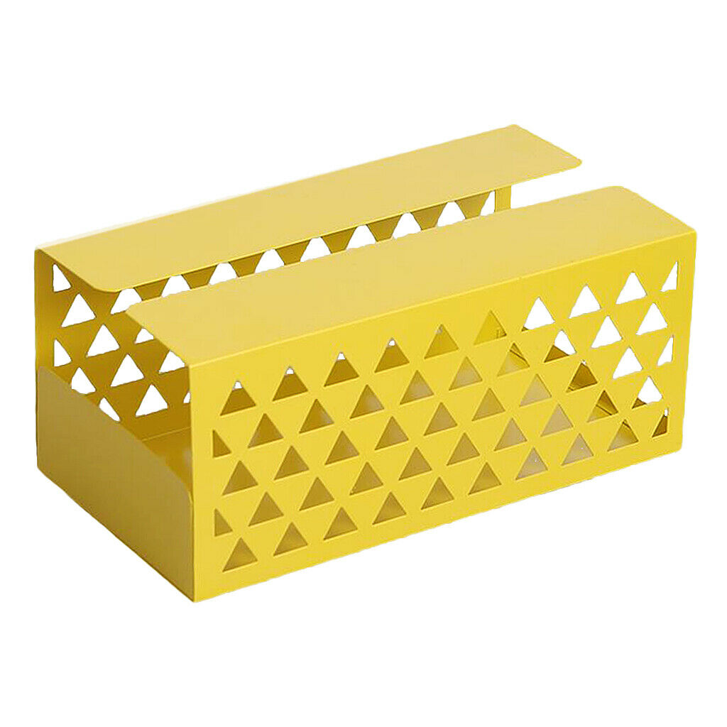 Tissue Box Holder, Retangular Napkin Holder Paper Case Dispenser Yellow L