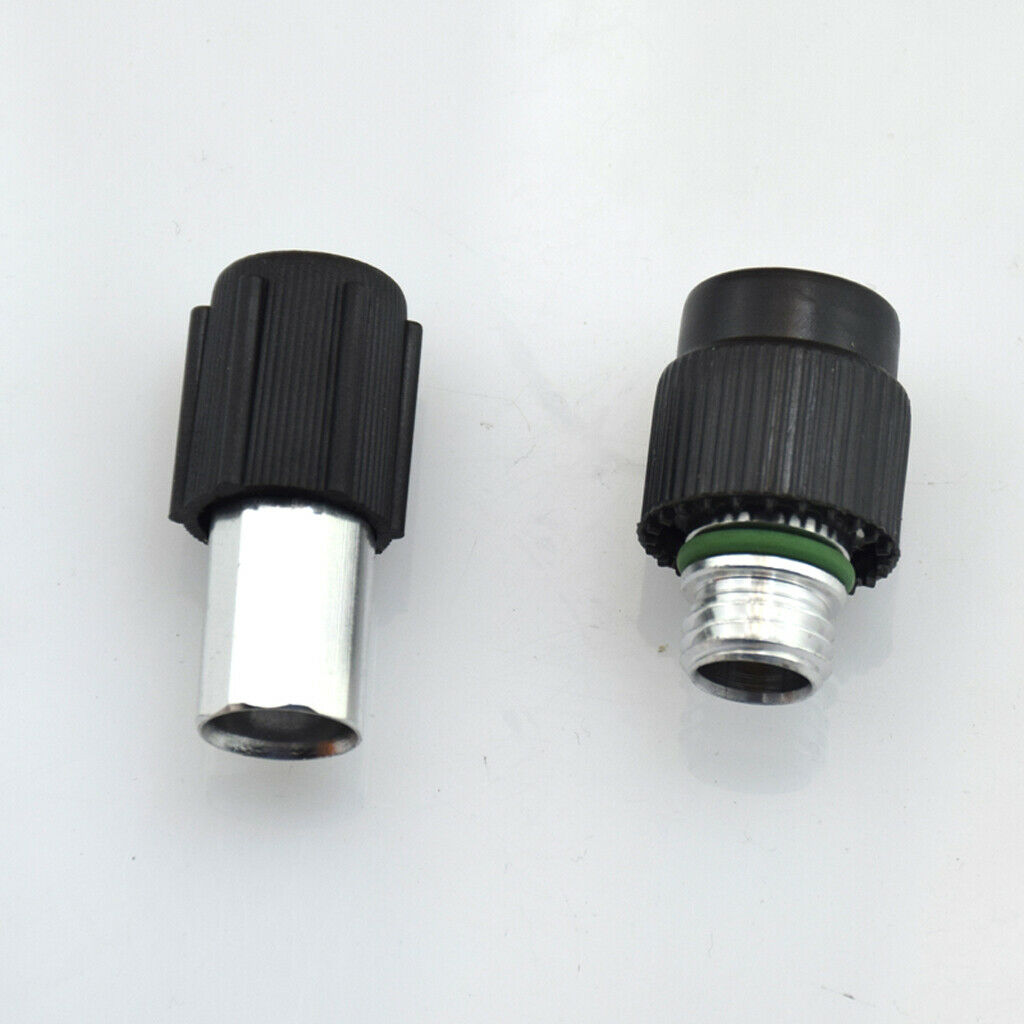2x A / C Service Ports Adapter OE Style Low & Hi Side Ball Valves for GM