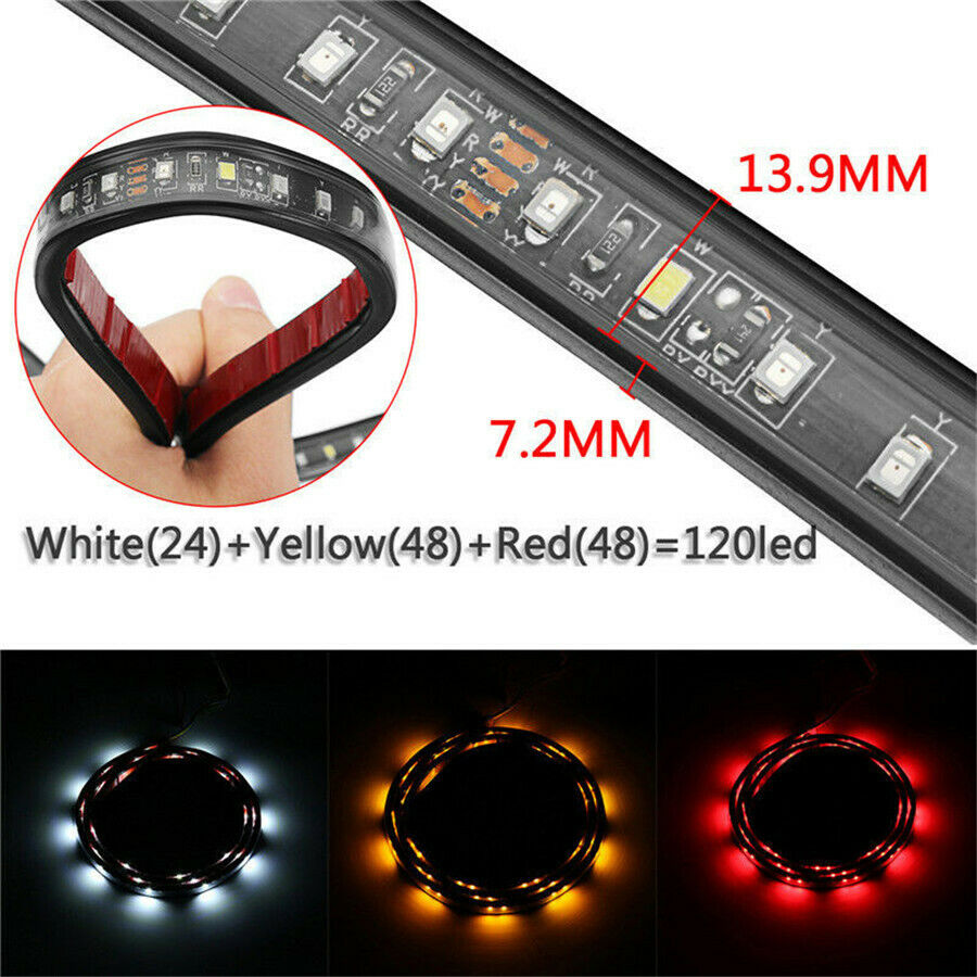 48 inch  LED  Rear Tailgate Brake Light Bar waterproof led strip tape Truck SUV