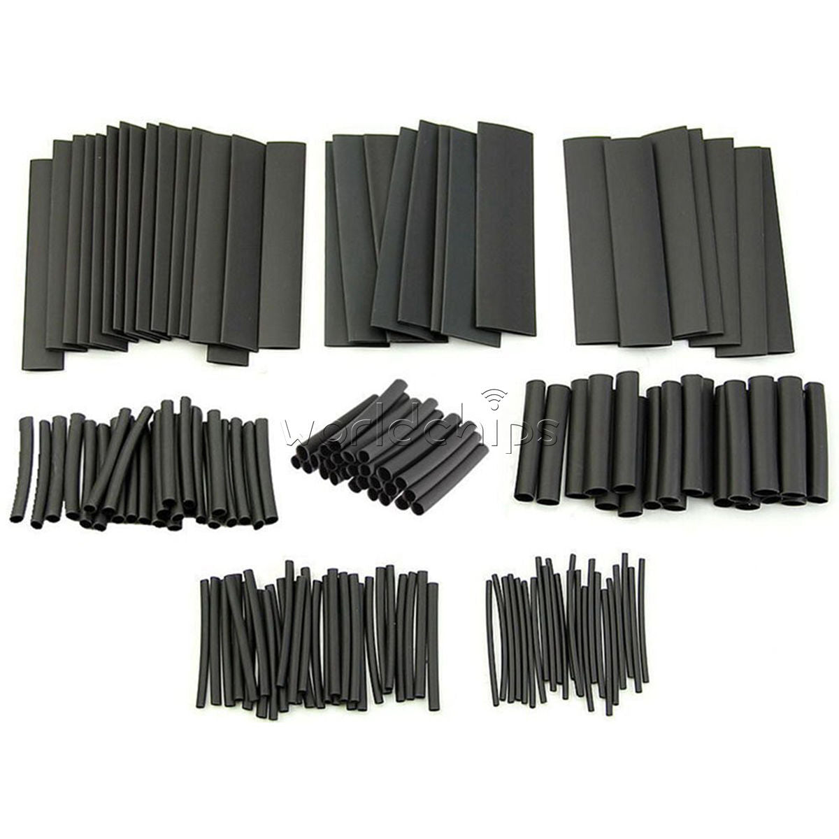 127 PCS Assortment Heat Shrink Sleeve Electrical Cable Tube Tubing Wrap Wire Kit