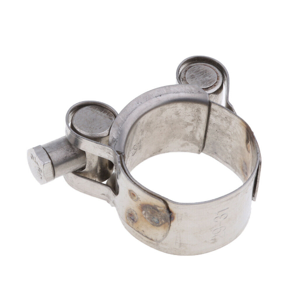 2 Pieces 29-31mm Exhaust Pipe Clamp Universal Motorcycle Exhaust Heat  Cover