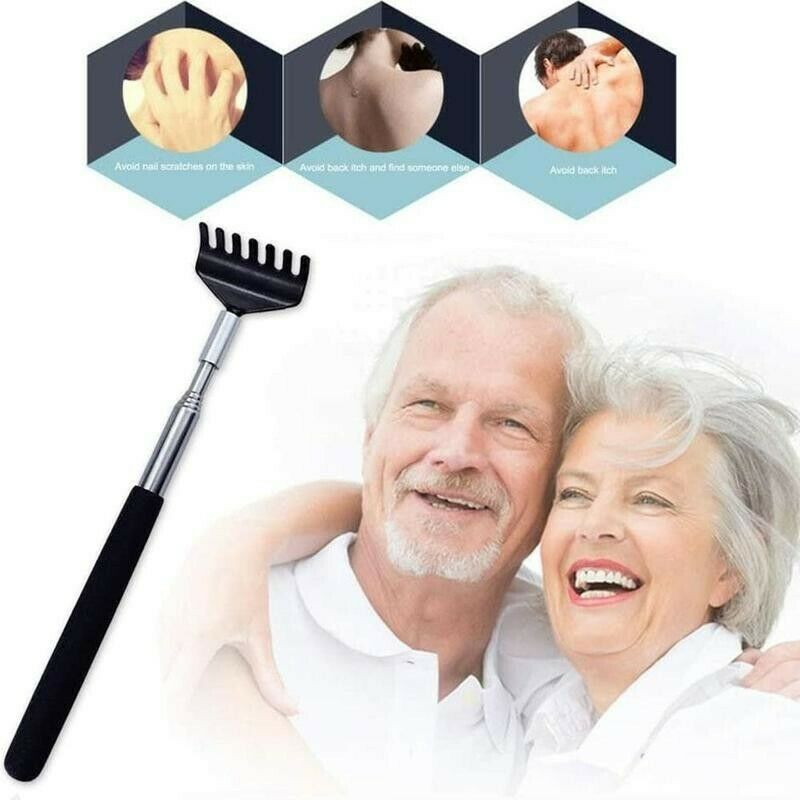 Stainless Steel Retractable Itching Rake Massage Back Scratcher
