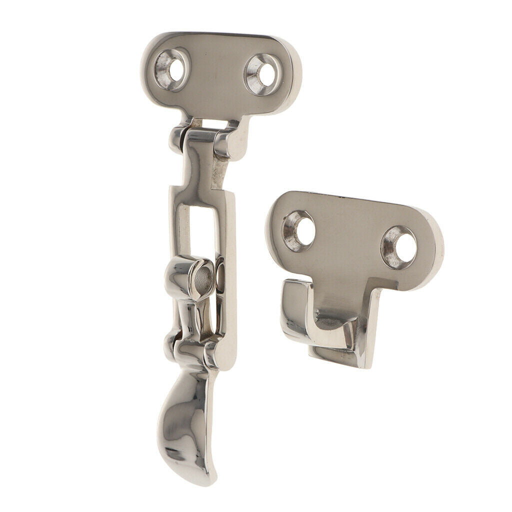 Boat Locker Hatch Anti-Rattle Latch Fastener Clamp 4-3/8 Stainless Steel