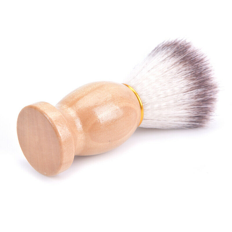 2pcs Men Shaving Brush Badger Hair Shave Wooden Handle Beard Clean Applia.l8
