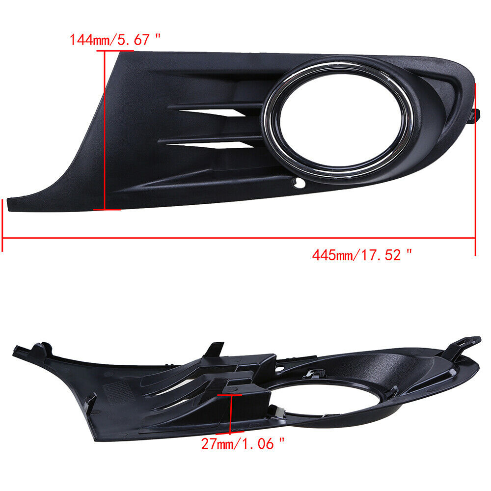Left Side Front Bumper Fog light Grille Cover For VW Golf MK6 Variant 2010-2014