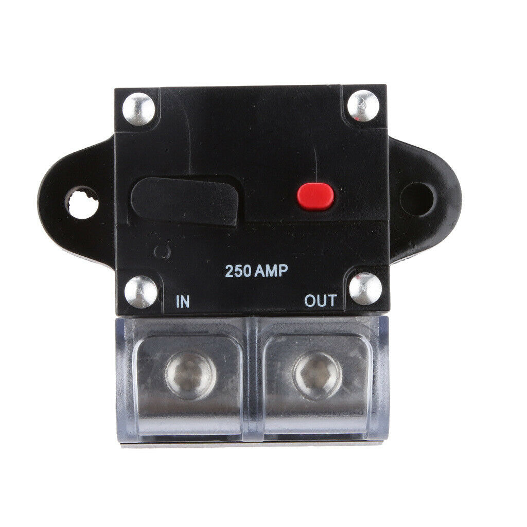 250 Amp Audio Amplifier Circuit Breaker Fuse Holder Protection