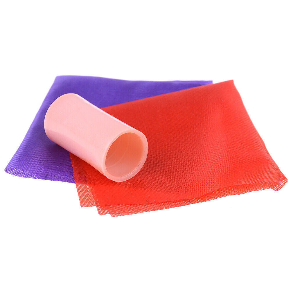 Double color changing hanky silk magic trick silk disappearing magic prop .l8
