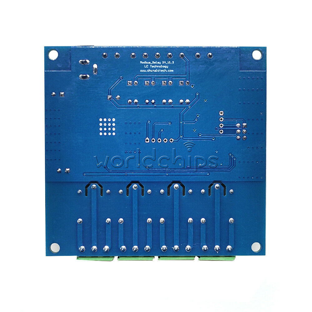DC 7V-24V Modbus RTU 4 Channel Relay Control Switch RS485/TTL UART Module