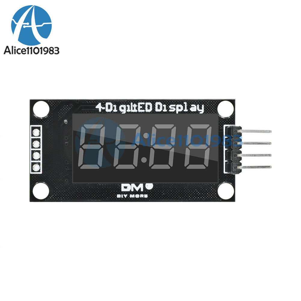 White TM1637 0.36" inch 7-Segment 4-Digit LED Display Clock LED Tube Module