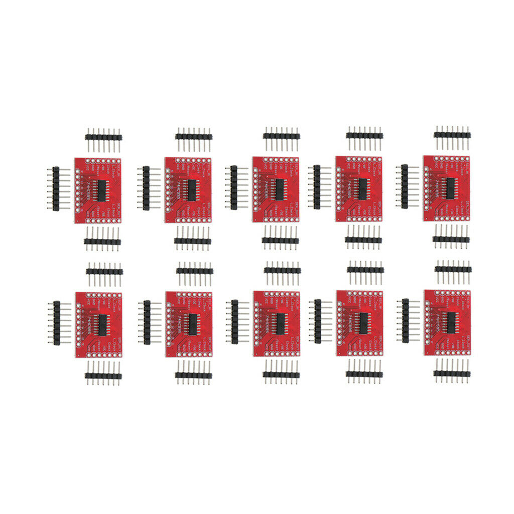10X Plastic 74HC595 Register Board Breakout IC Standard 0.1" Spaced Headers
