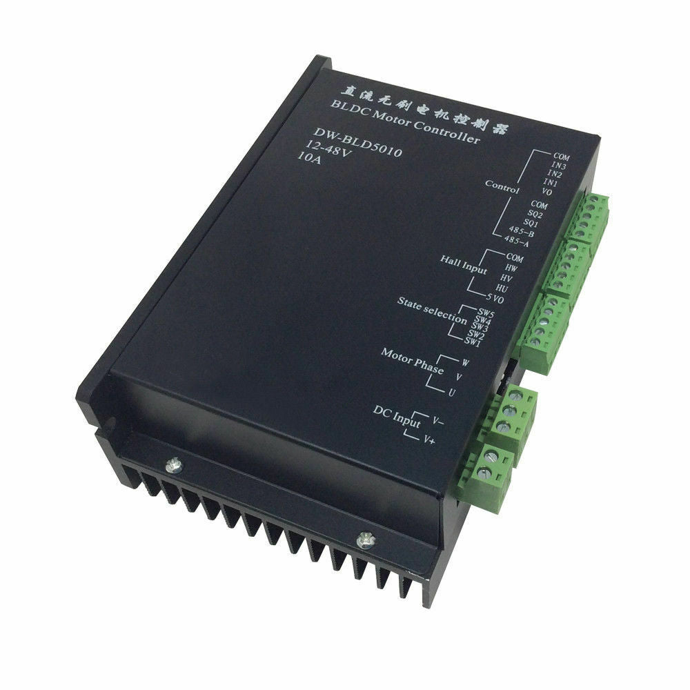 1PCS BLDC Motor Controller Input Volt 12~48V 10A For Brushless DC Motor Driver