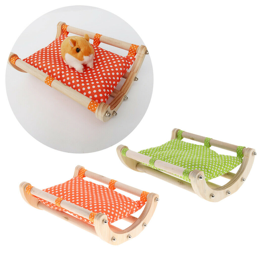 Small Pet Hamster Winter Warm Nest Mat Sofa Bed Cradle Sleep Bed Orange