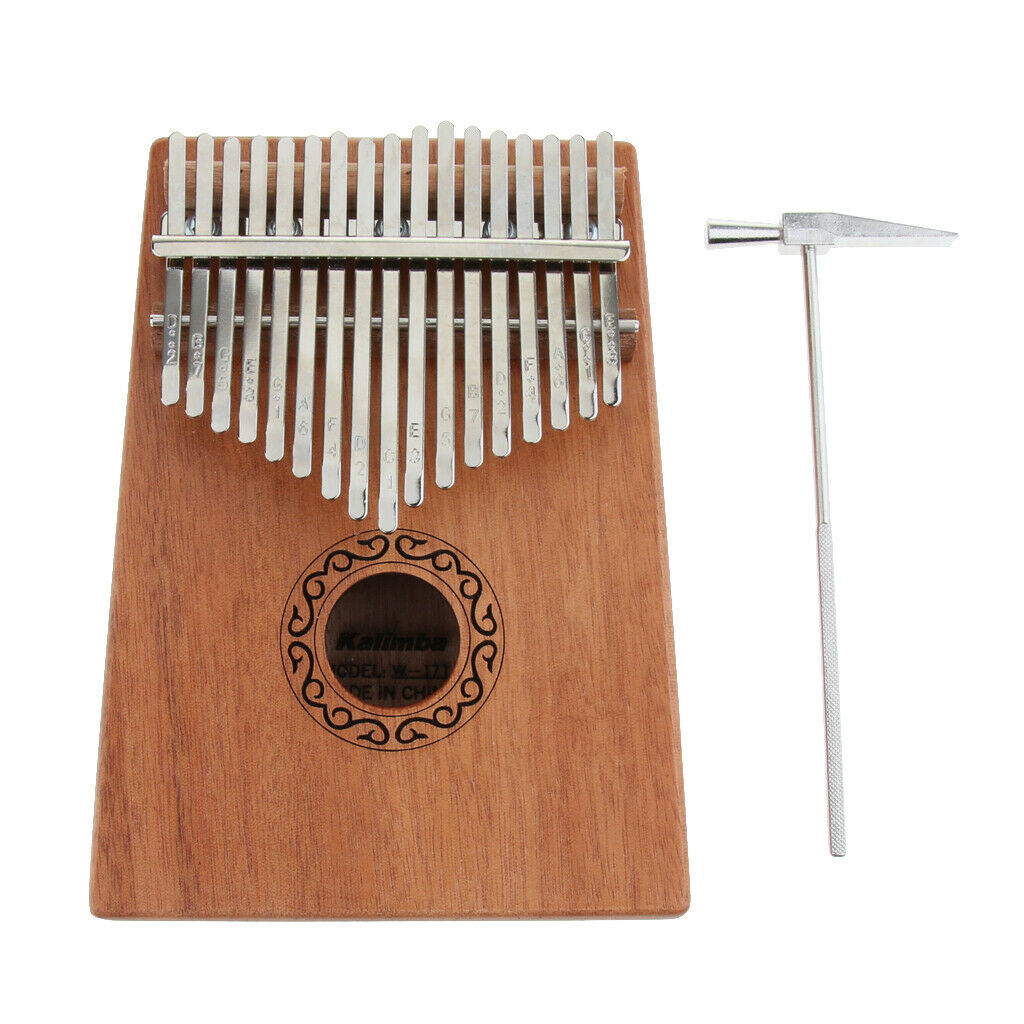 African Kalimba Thumb Piano 17 Note Percussion Instrument for Kids Adults Music