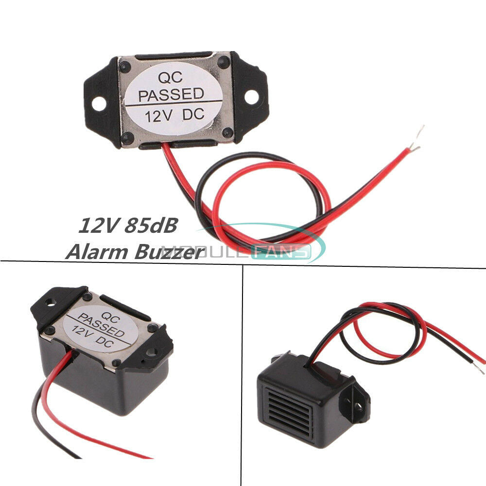 2PCS DC12V 85dB Mini Electronic Alarm Buzzer Constant Tone 8-15V