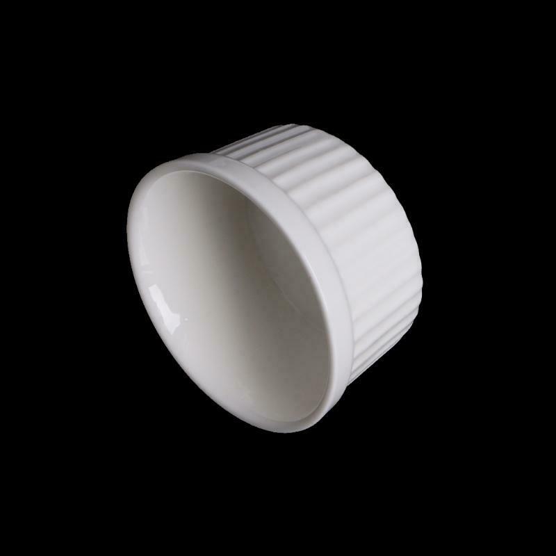 6Pcs White Porcelain Souffle Ramekins Desserts Custard Cups Baking Tools 4oz New