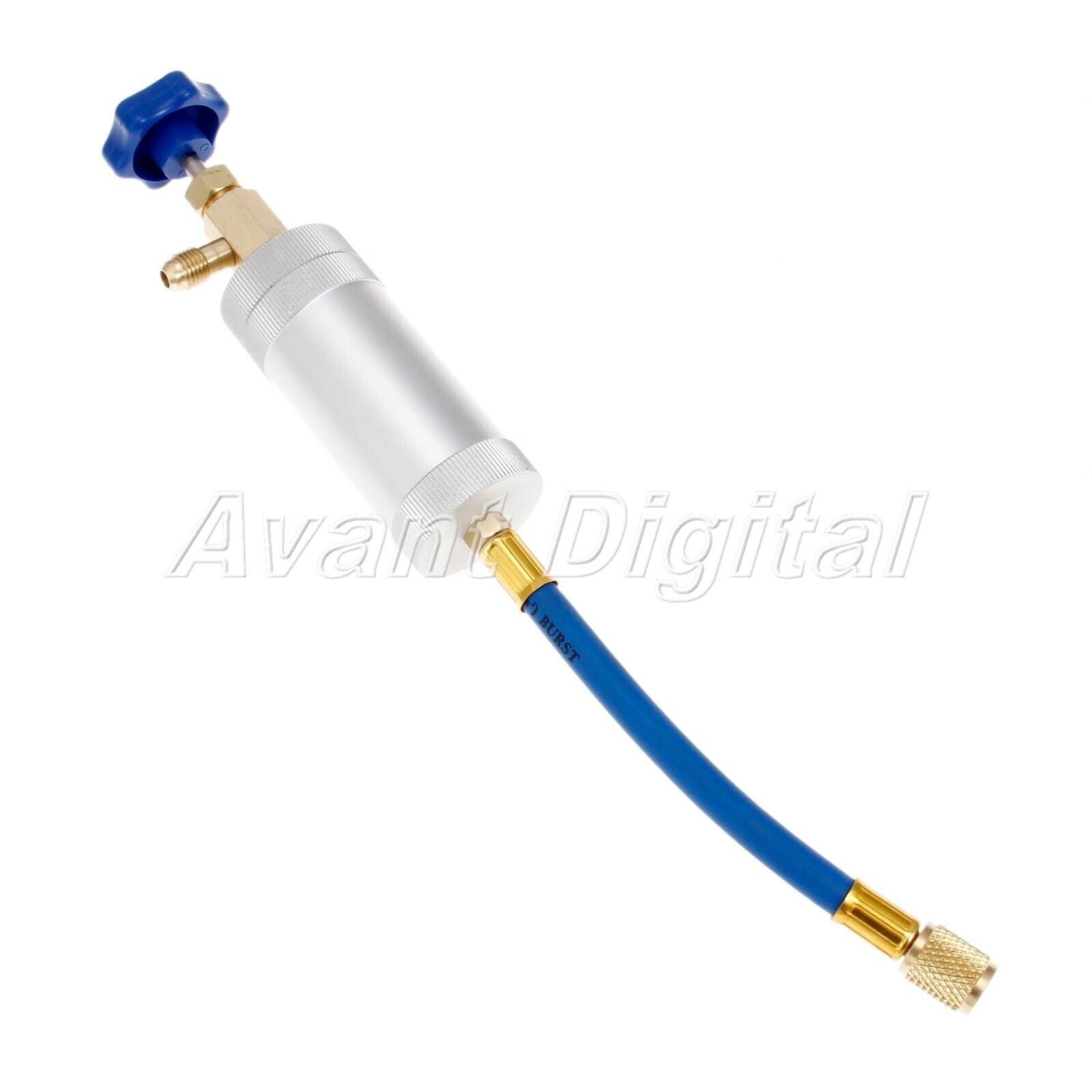 Aluminum alloy UV06BLUE-14 R12 Oil Injector 1/4" SAE Male x 1/4" SAE Female Hot