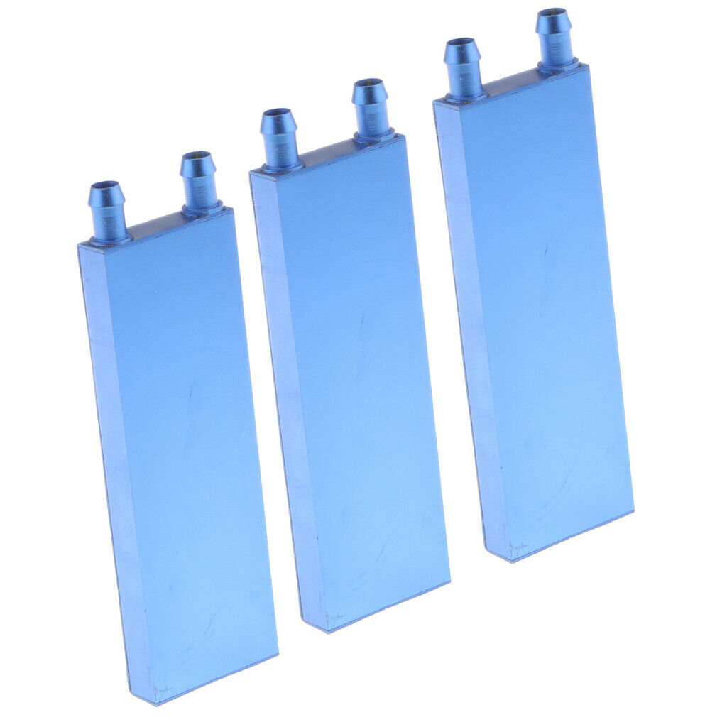 3 Pack Aluminum Water Cooling Block for CPU Graphics Radiator Heat Sink 40 x