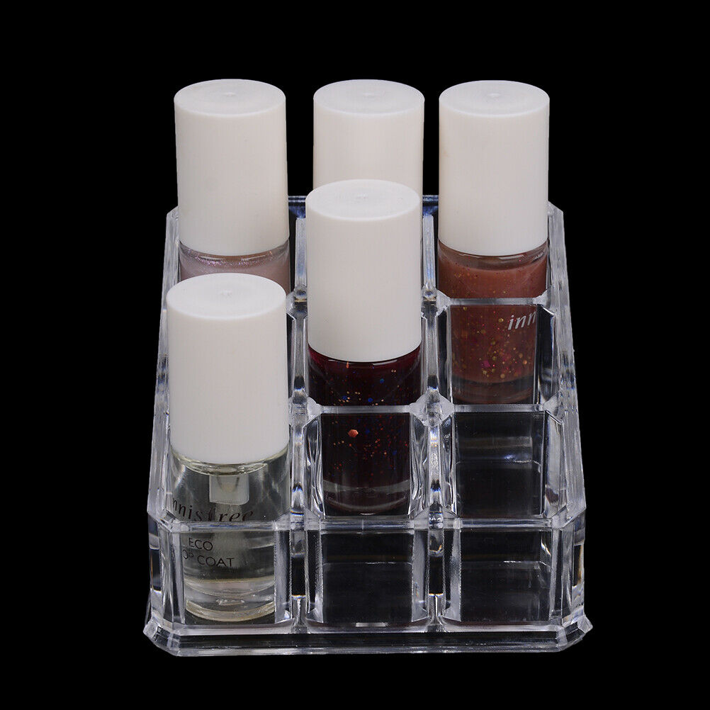 9 Holes Acrylic Cosmetic Organizer Makeup Drawer Holder Clear Storage JR .l8