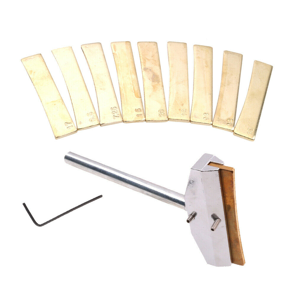 Guitar Repair Tool Fretboard Press Caul with Press Caul Insert Wrench Golden