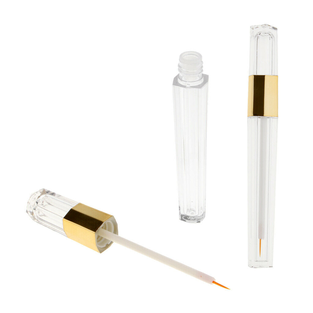 2pcs 5ml Empty Eyelashes Tube Eyeliner Vials Bottle With Wand Applicators for