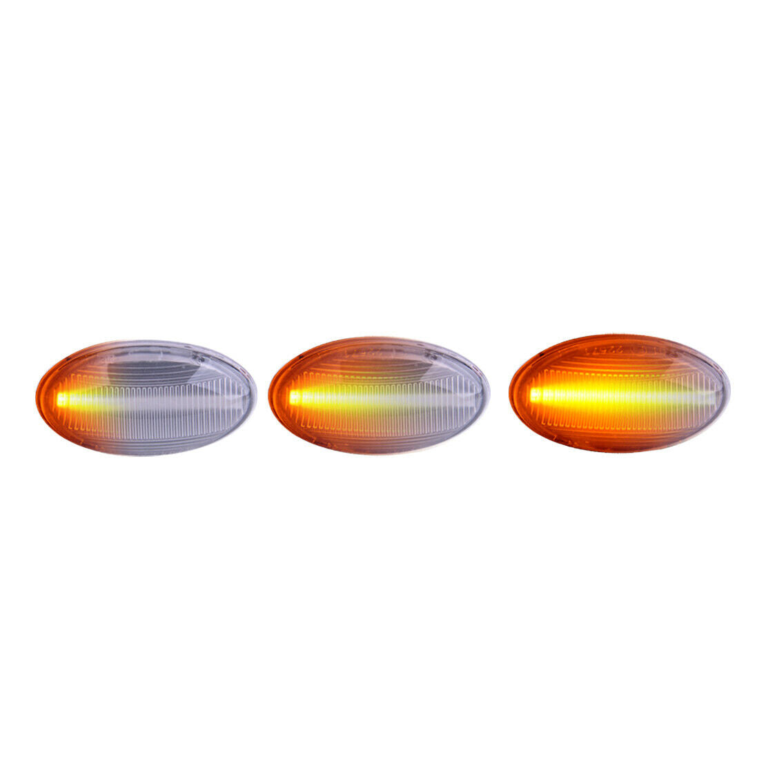 2x Clear LED Dynamic Maker Turn Signal Light fit for Mini Cooper R50 R52 R53