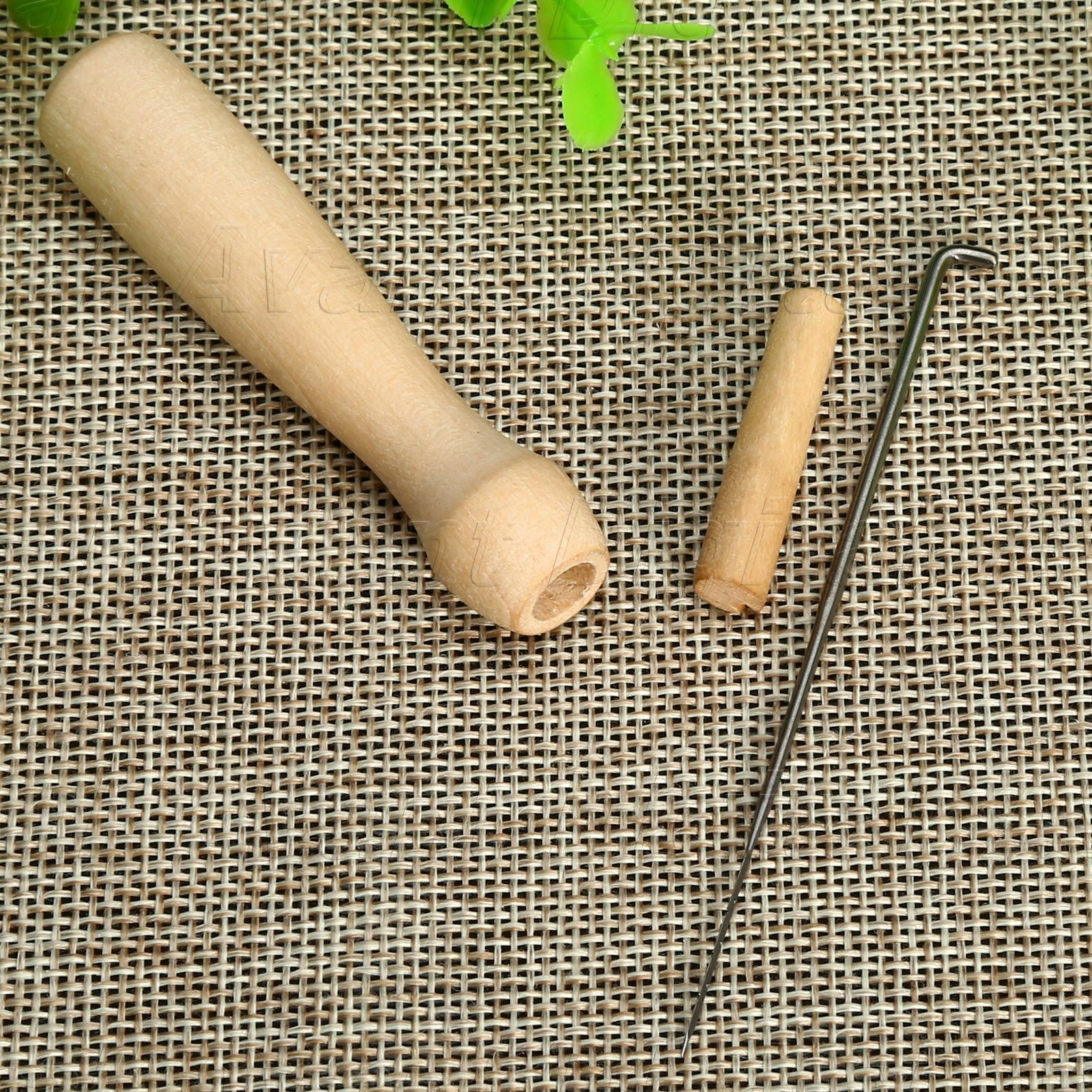 1PCS Felting Needle With Wooden Handle Holder Wool Felting DIY Craft Tools Kit