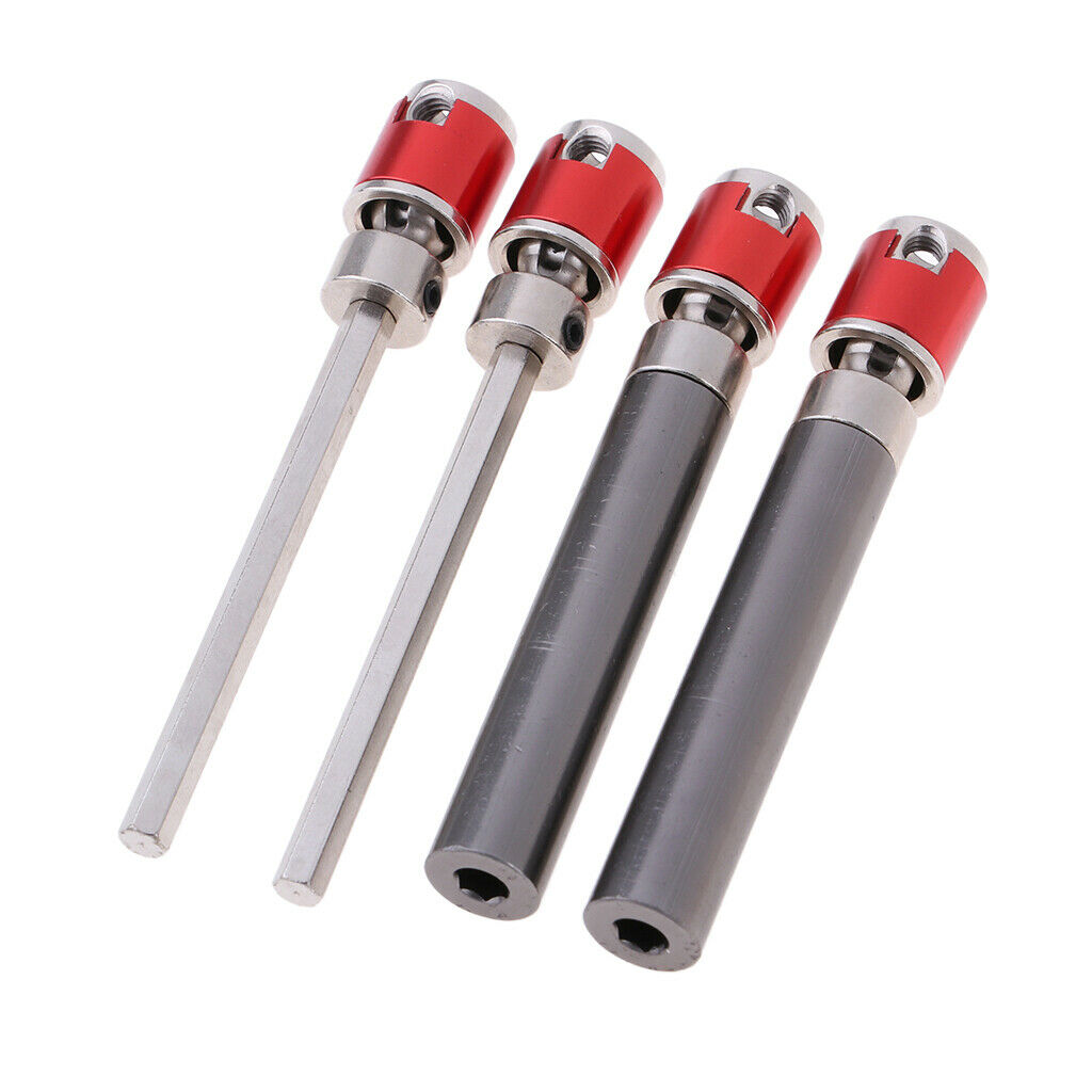 2x 110-138mm Universal Drive Shaft Stainless Steel for RC Crawlers D90 SCX10