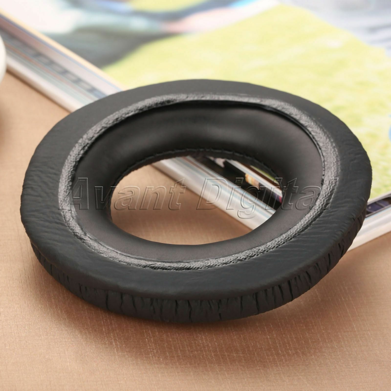 Black Leatherette Ear Cushion Kit Cover For Headphones Panasonic RP-HT161 1×