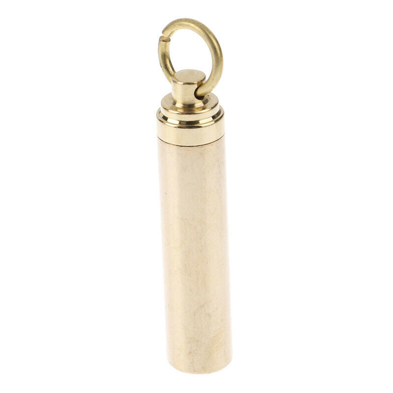 Portable Waterproof Pill Holder Case With Key Ring Medicine Seal Box EDC .l8
