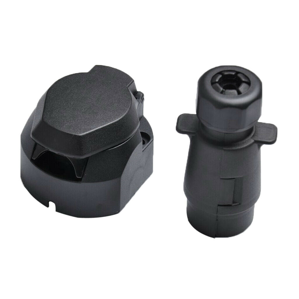 12V 7 Pin 7 Way Truck Trailer Boat Line Light Plug Connector Adapter
