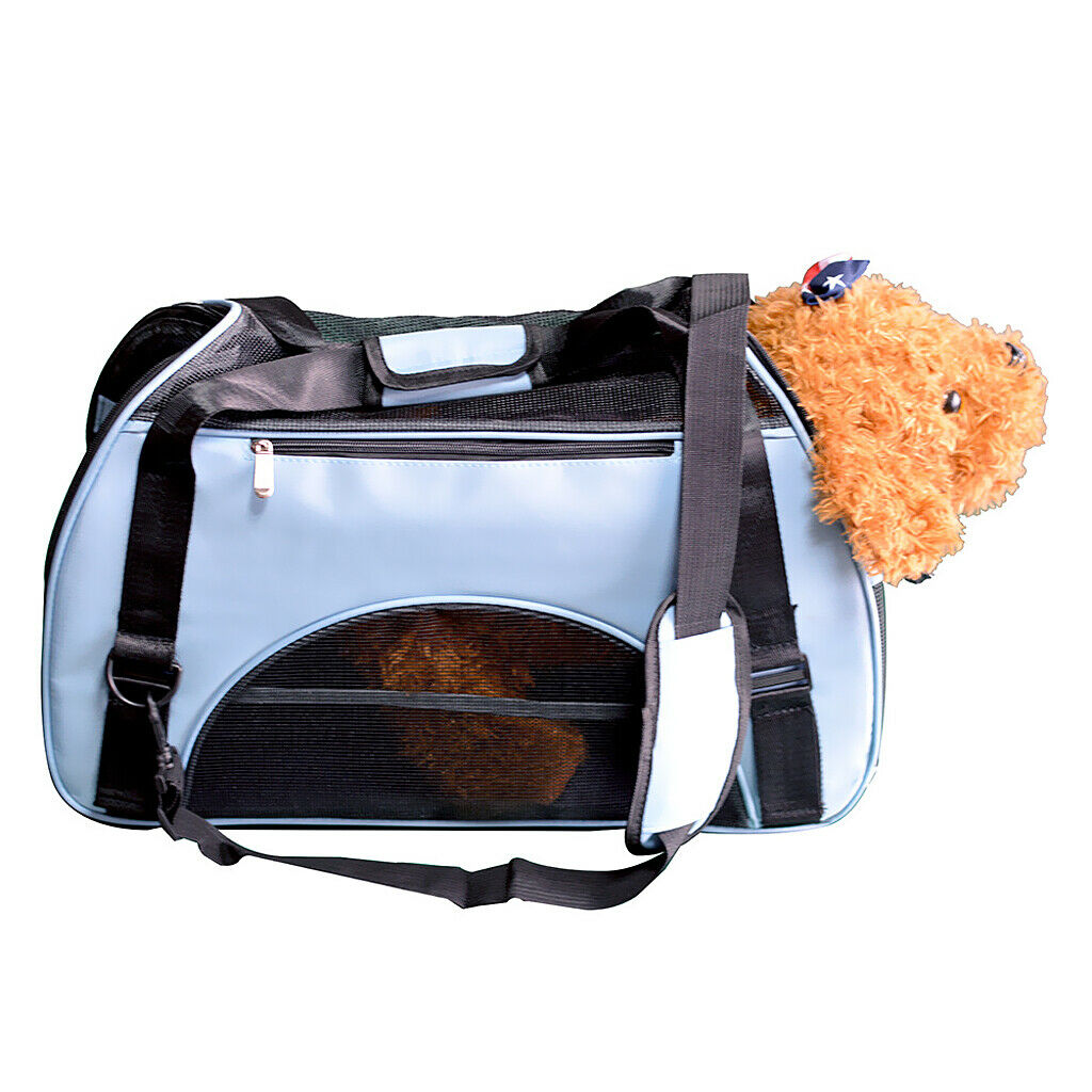 Small Dog Cat Carrier Outdoor Travel Tote Dog Supplies Carriers Totes Blue