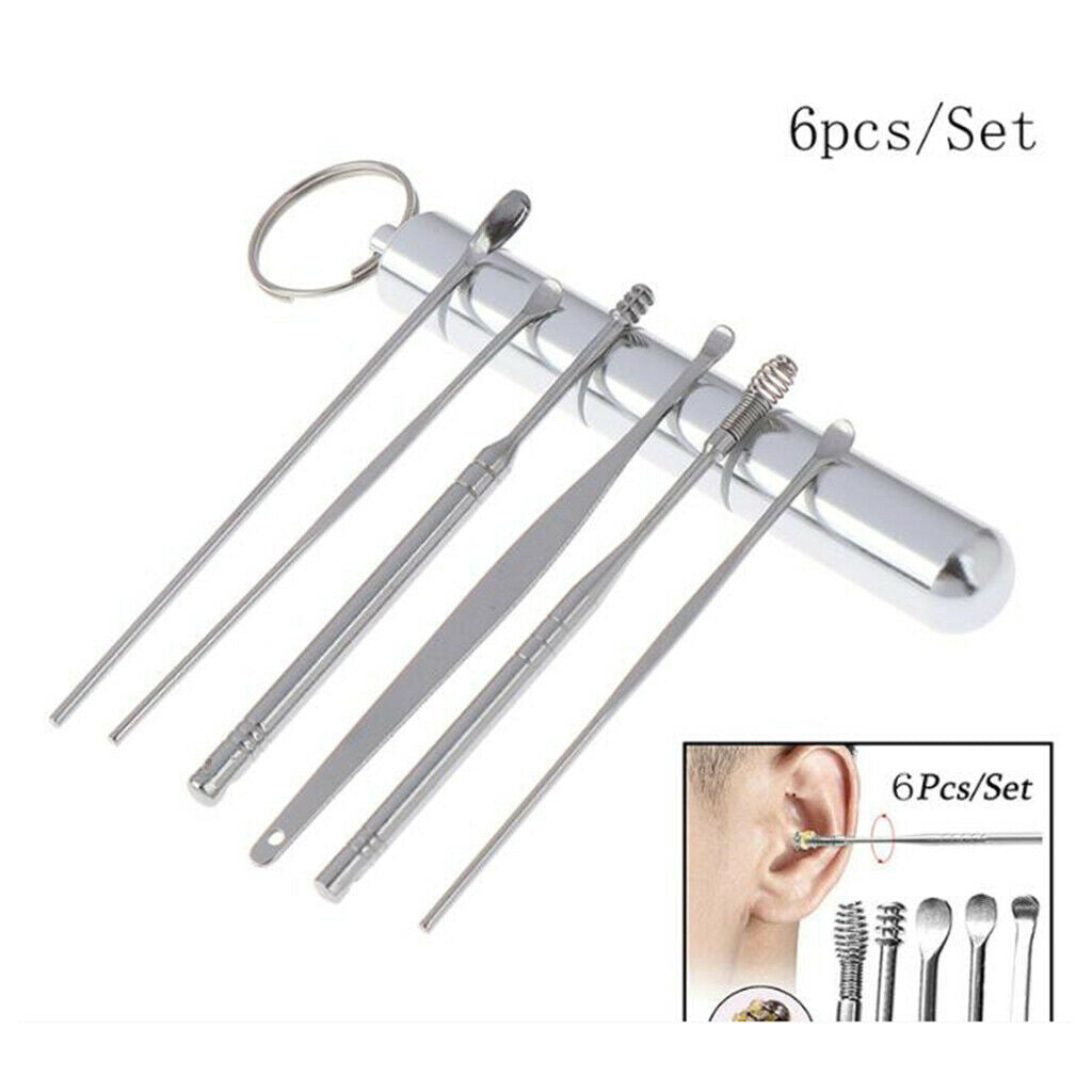 Set of 6 Ear Cleaners Earpick Wax Cleaner Enl Cleaner