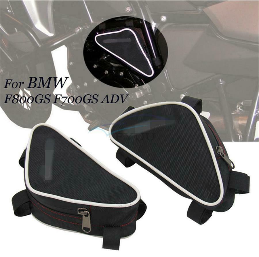 1 Pair Motorcycle Frame Crash Bars Placement Bag For BMW F800GS F700GS Adventure