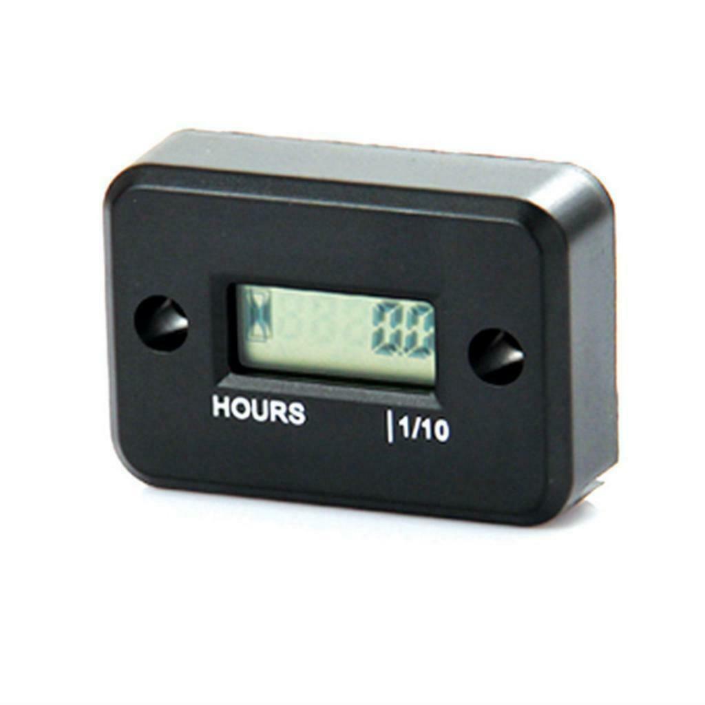 Boat Motorcycle ATV Tach Hour Meter Tachometer Waterproof Small Engine Spark