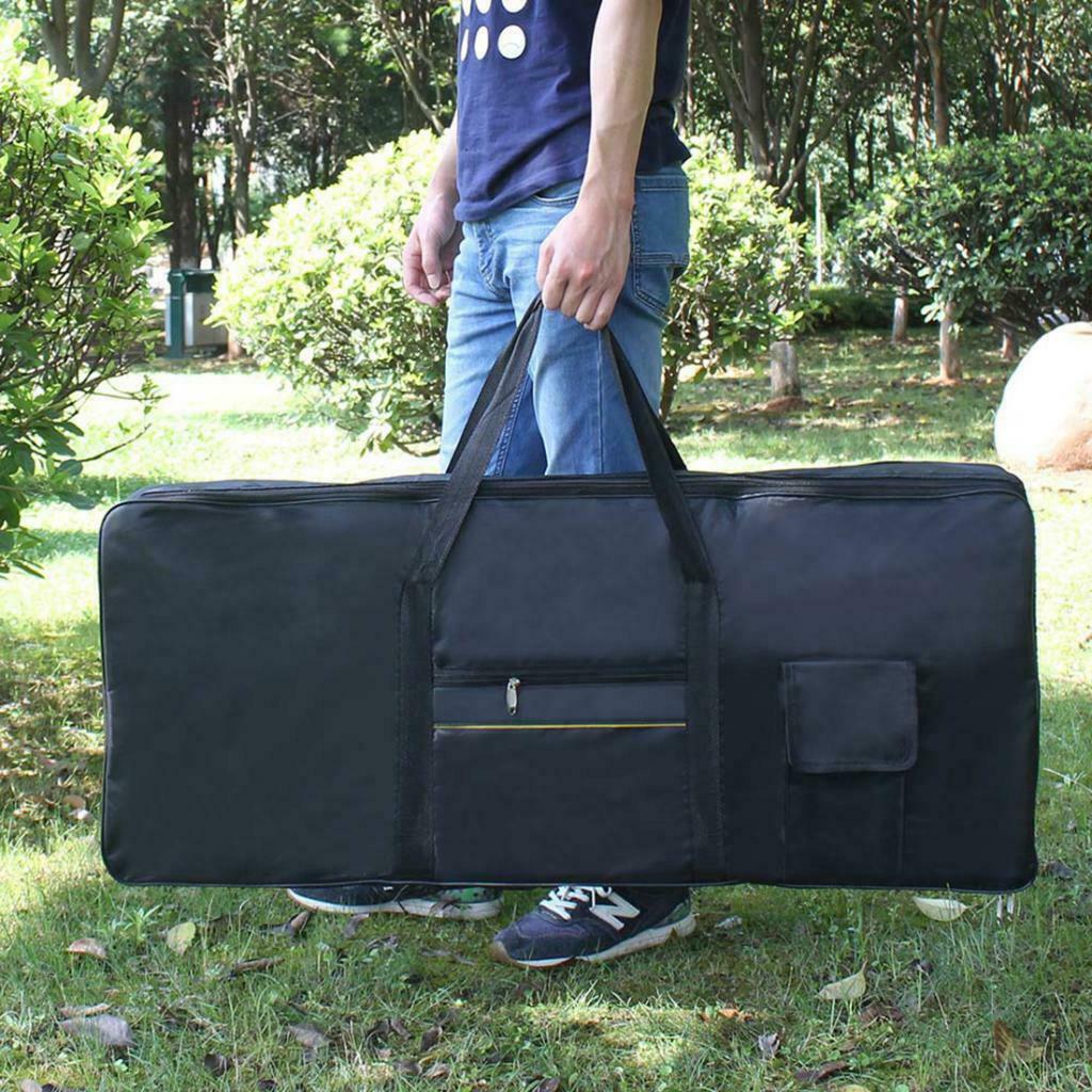 1pc Durable 61-key Electronic Keyboards Electric Piano Gig Bag Case Black