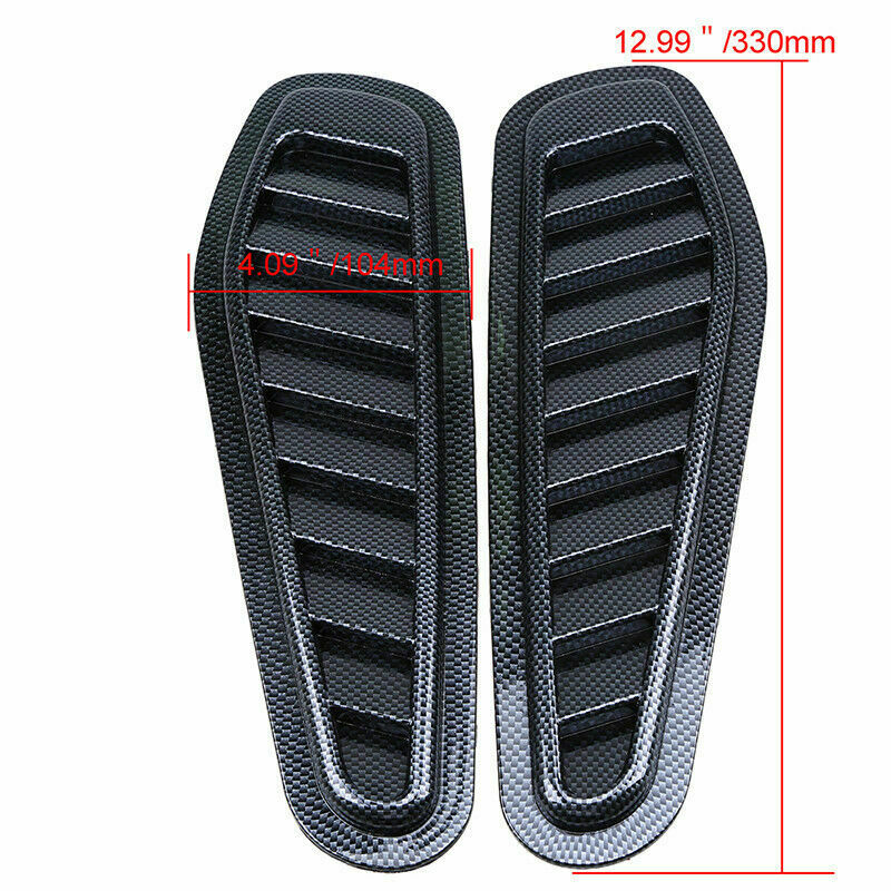ABS Car Auto Hood Scoop Bonnet Air Decorative Intake Vent Cover Trim Universal