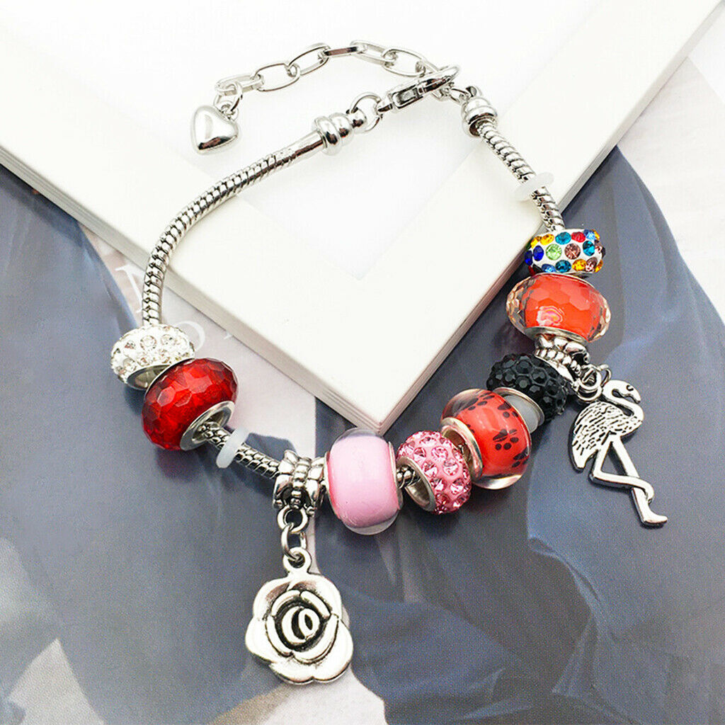 30Pcs Multicolor Glass Lampwork Beads for Crafts Murano Beads for Necklace